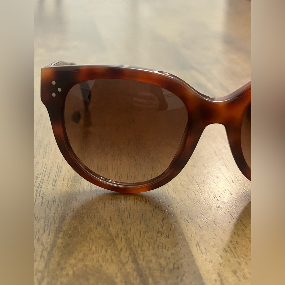 Celine Brown Tortoise Oversized Cat Eye Sunglasses Gradient - Picture 11 of 13